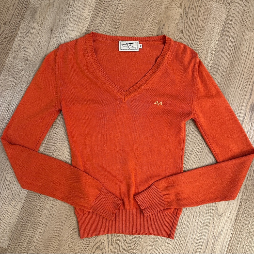 Burberry Vintage Orange Thomas Burberry Sweater